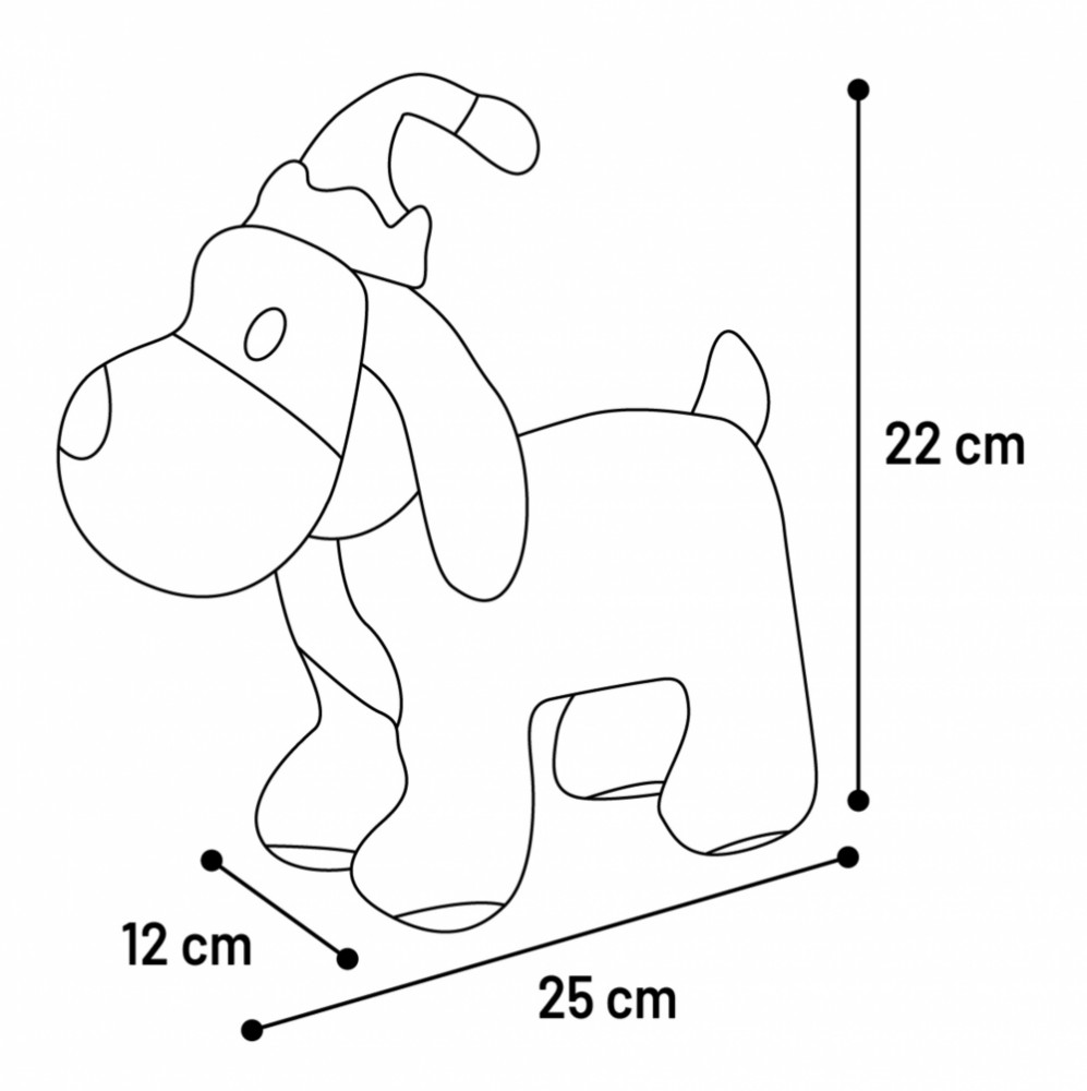 Aviana Julehund – Julelegetøj til Hund 25 cm 